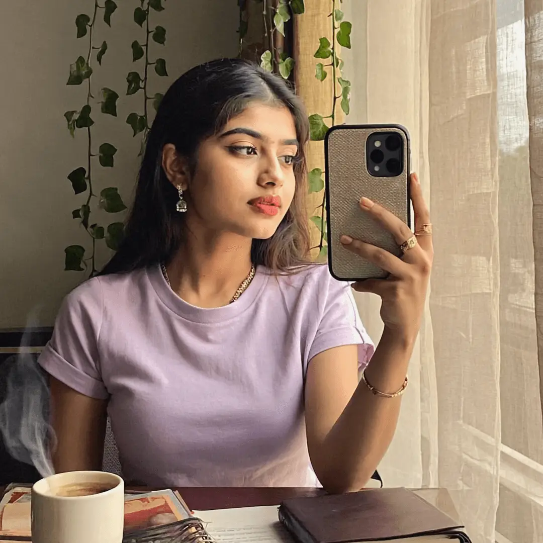 gen4 “a warm, aesthetic lifestyle portrait of a young indian college girl in her early a 2, 37304803